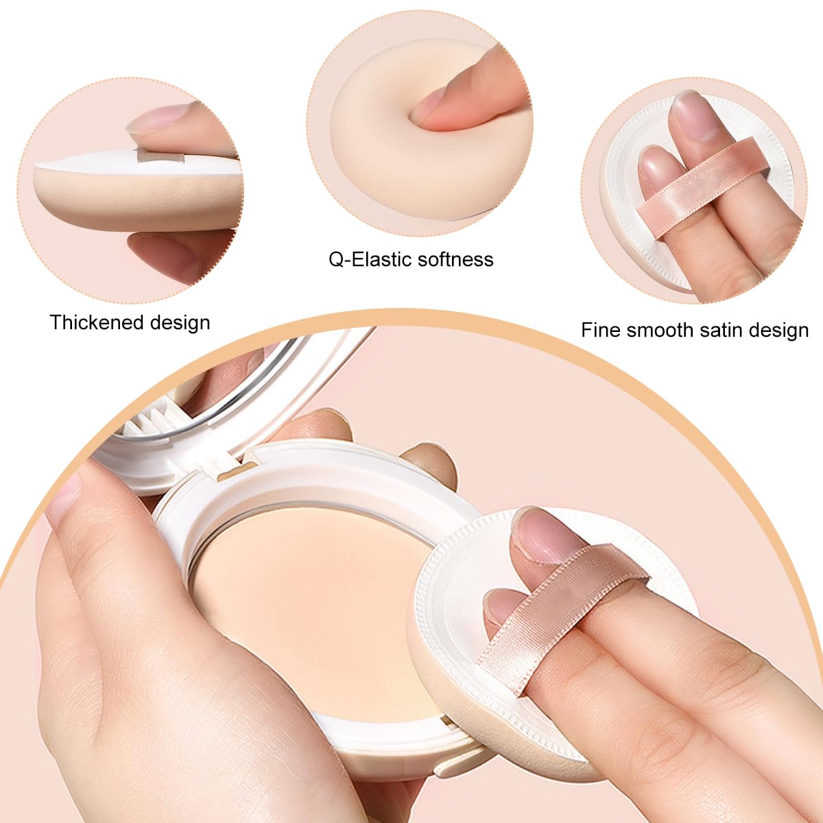MAYCREATE 2pcs Makeup Sponge Beauty Blender Sponge Ultra Soft Triangle Round Powder Puff for Liquid Foundation Concealer And Powder - Wet & Dry Dual Use MAYCREATE 2pcs Makeup Sponge Beauty Blender Sponge Ultra Soft Triangle Round Powder Puff for Liquid Foundation Concealer And Powder - Wet & Dry Dual Use